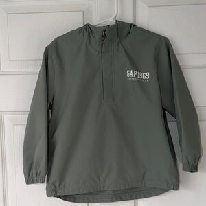 GAP Kids Hooded Windbreaker Jacket - Sage Green